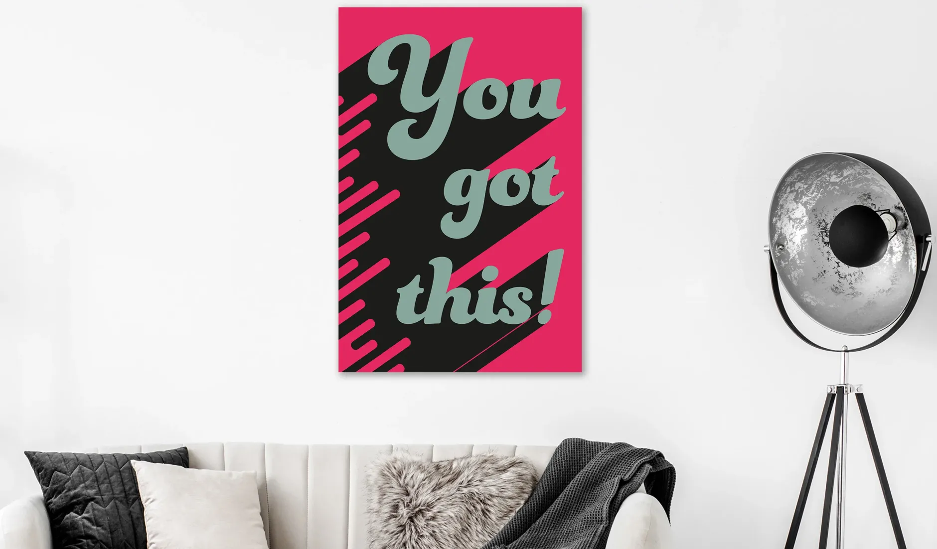 Kunstdruck auf Leinwand 'You Got This! Vertical'