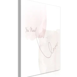 Kunstdruck auf Leinwand 'You Need Love Vertical'