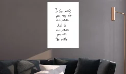 Kunstdruck auf Leinwand 'You're My World Vertical'