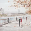 Kunstdruck 'Autumn Walk'
