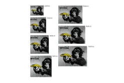 Kunstdruck 'Banksy's Banana Joy'