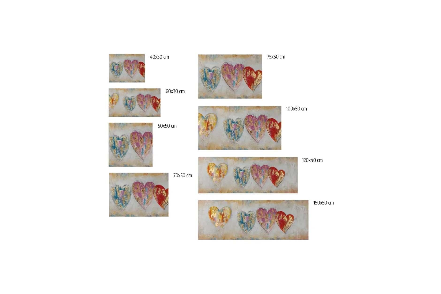 Kunstdruck 'Color My Heart'