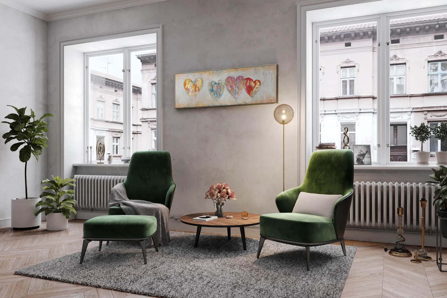 Kunstdruck 'Color My Heart'