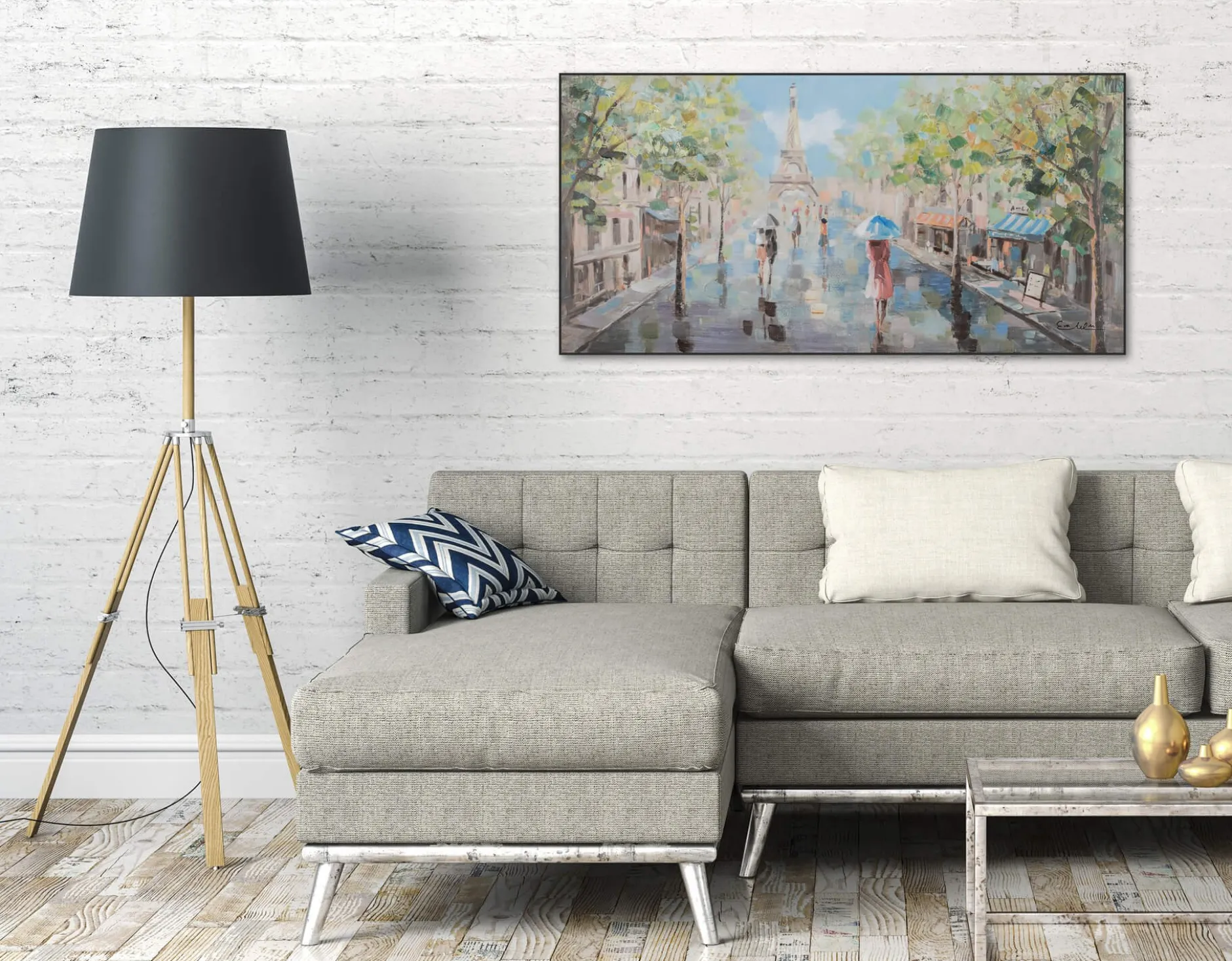 Kunstdruck 'Frühling in Paris'