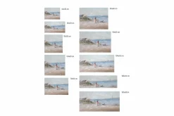 Kunstdruck 'Gassi am Strand'