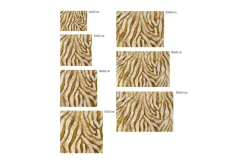 Kunstdruck 'Golden Zebra'