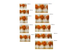 Kunstdruck 'Herbst in Orange'