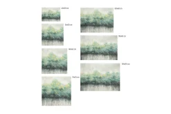 Kunstdruck 'Impermeable Forest'