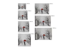 Kunstdruck 'Kiss in the Snow'