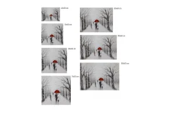 Kunstdruck 'Kiss in the Snow'