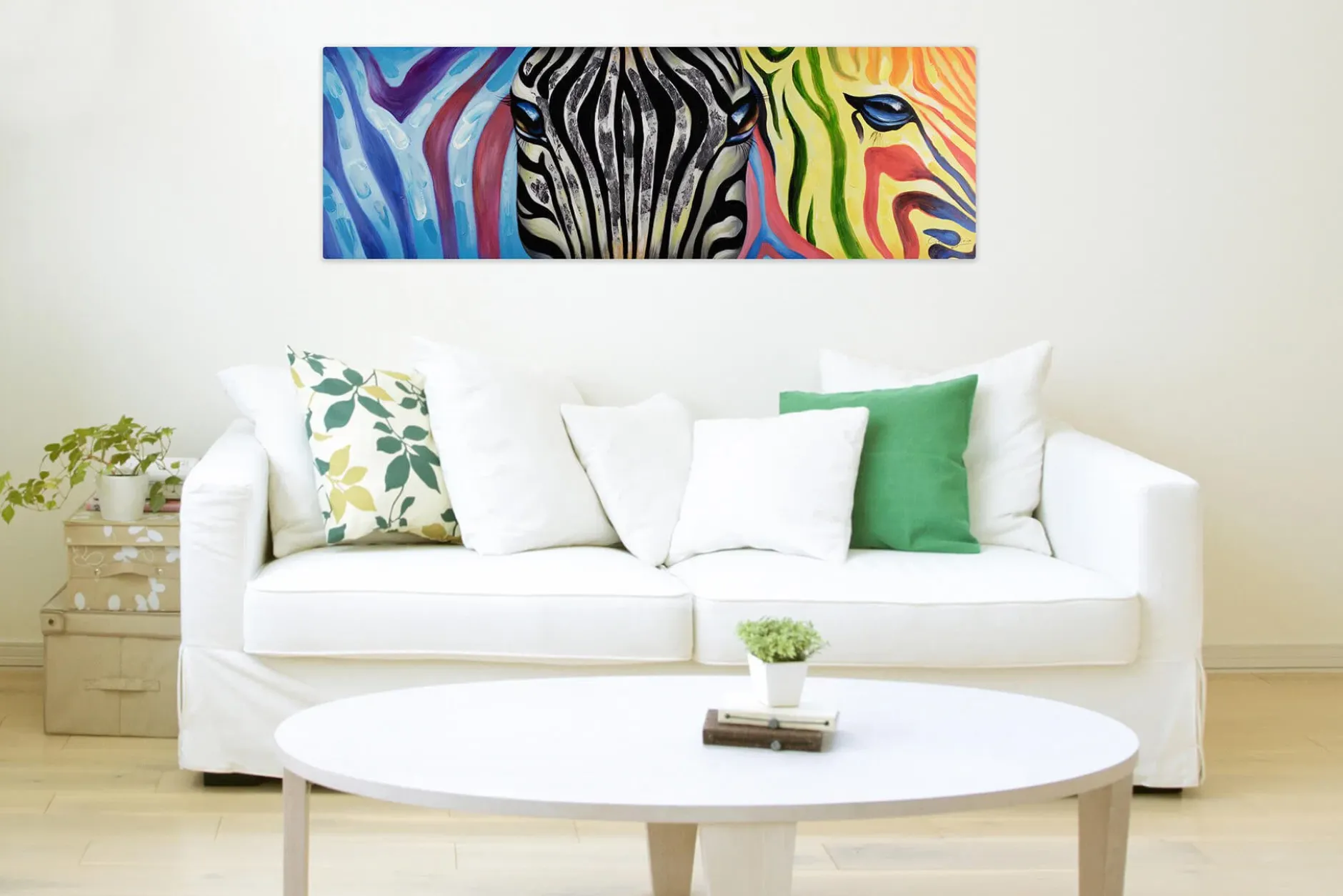 Kunstdruck 'Psychedelic Zebra'