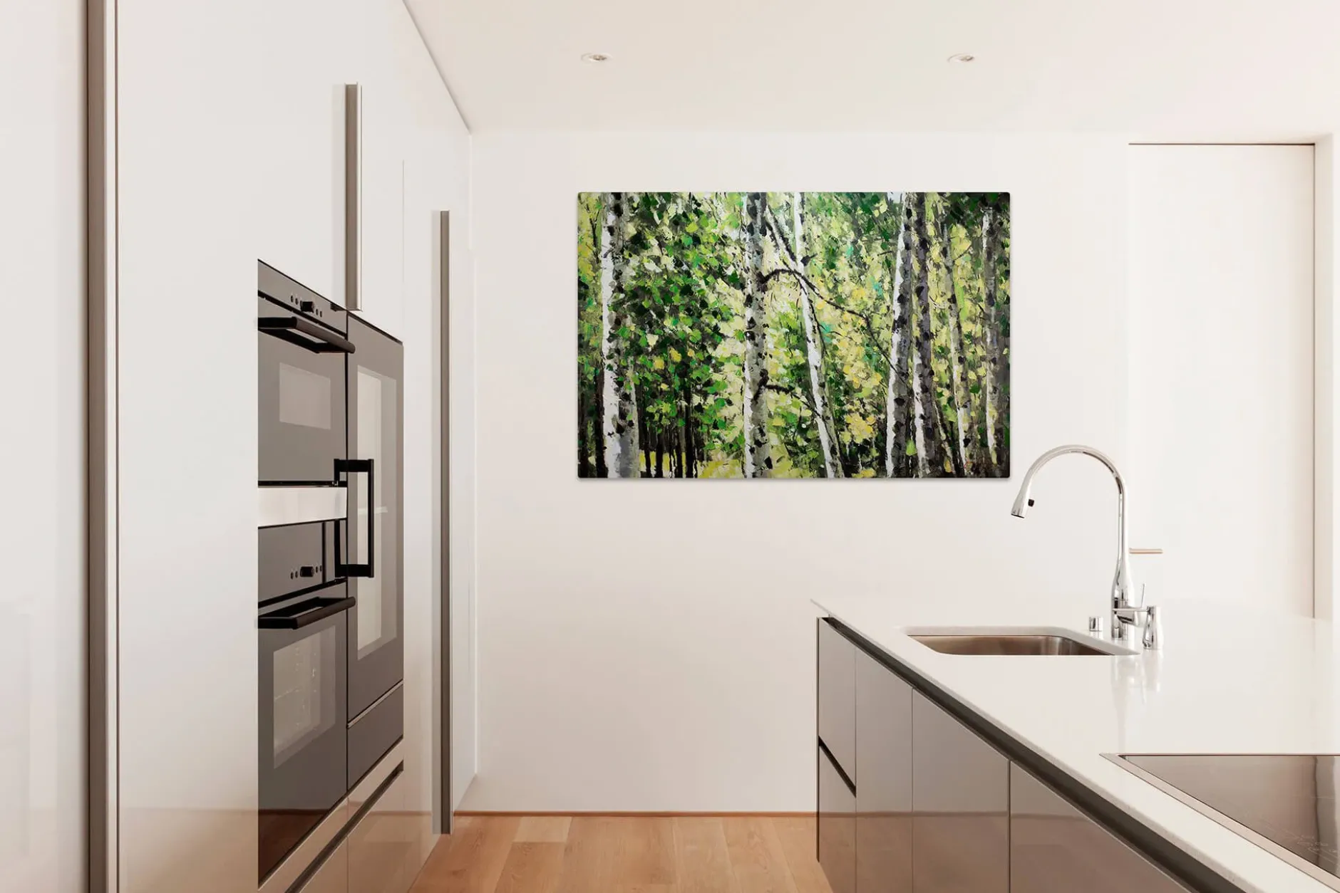 Kunstdruck 'Sanfter Gruß durch den Wald'