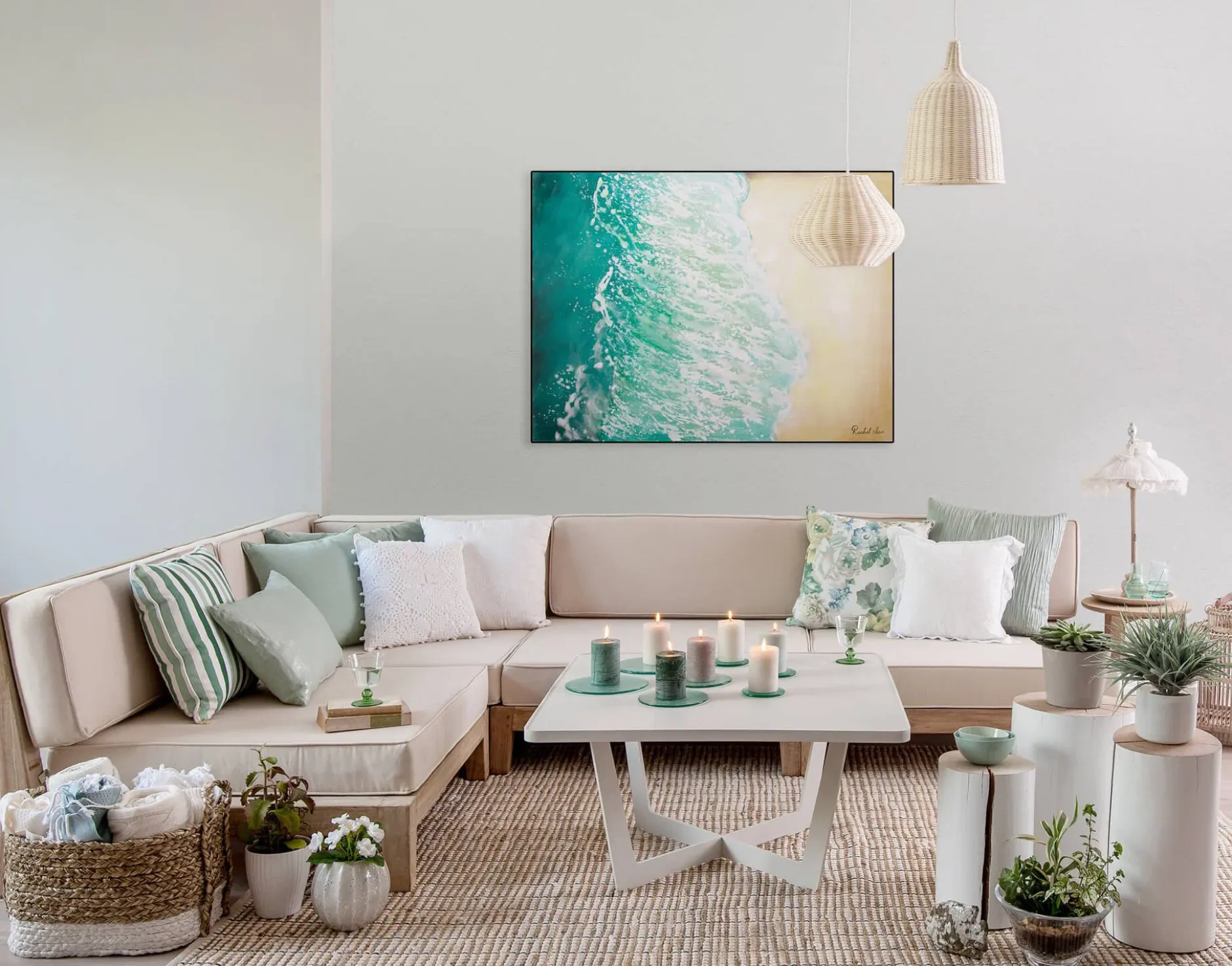 Kunstdruck 'Sommer in Ibiza'