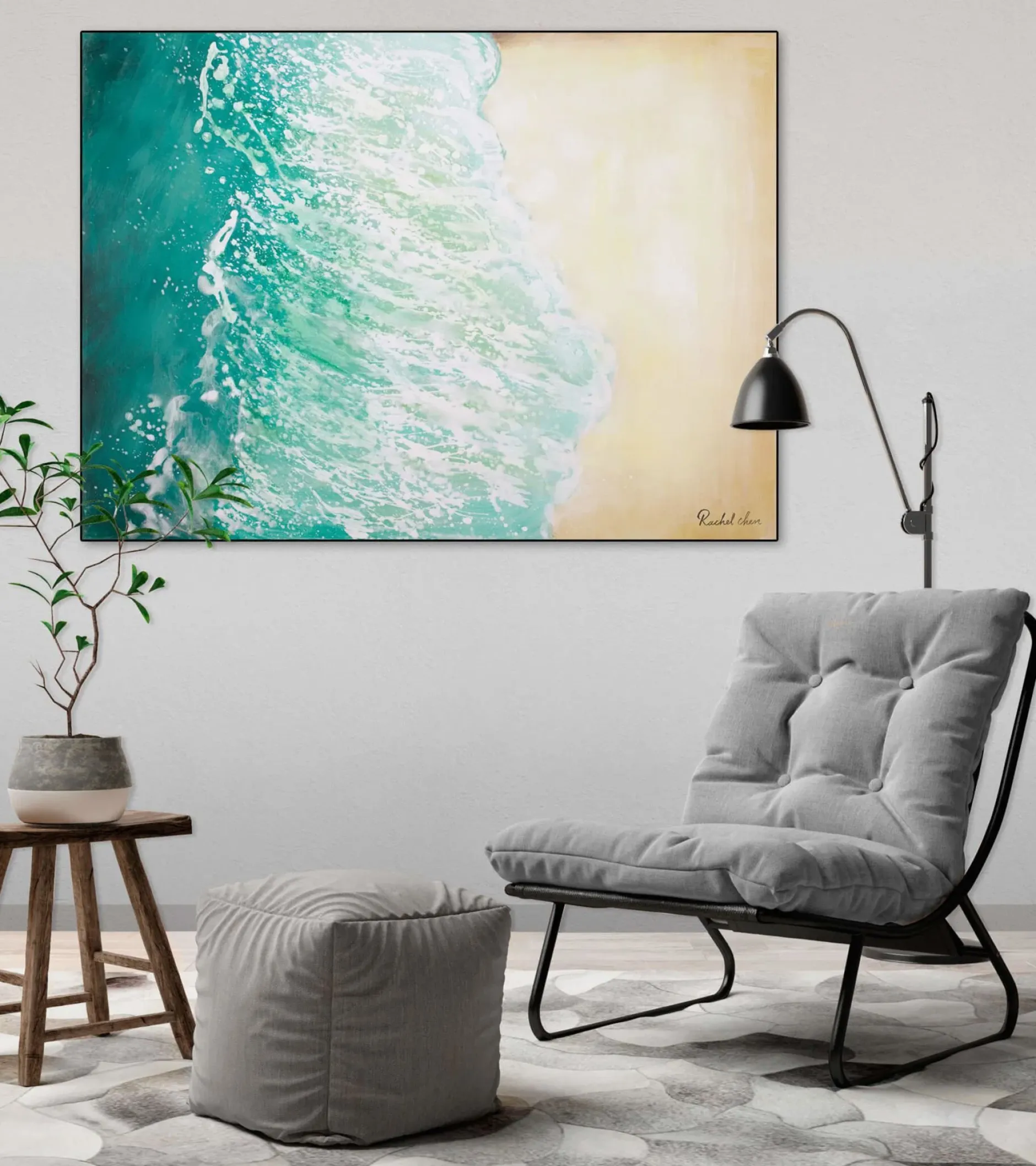 Kunstdruck 'Sommer in Ibiza'