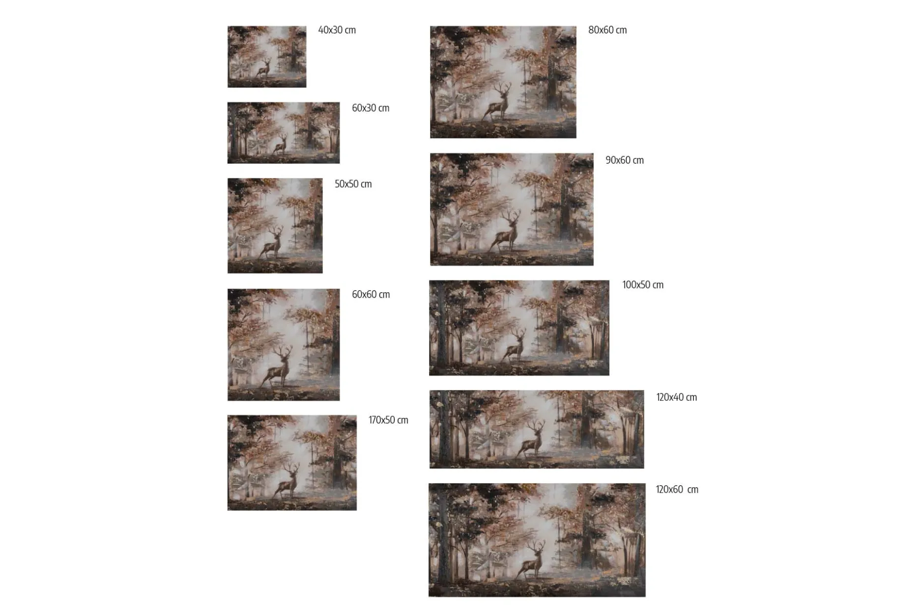 Kunstdruck 'Stag in the Brume'