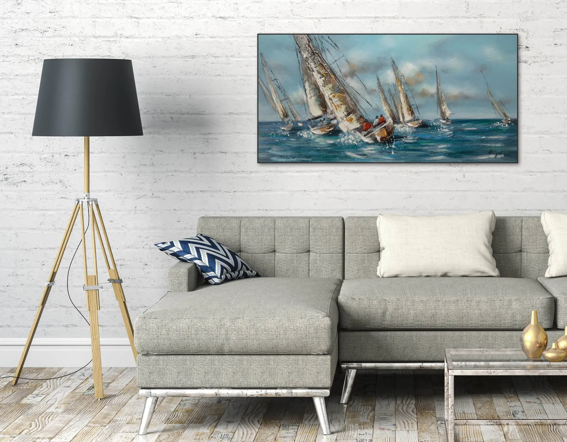 Kunstdruck 'Von Küste zu Küste'