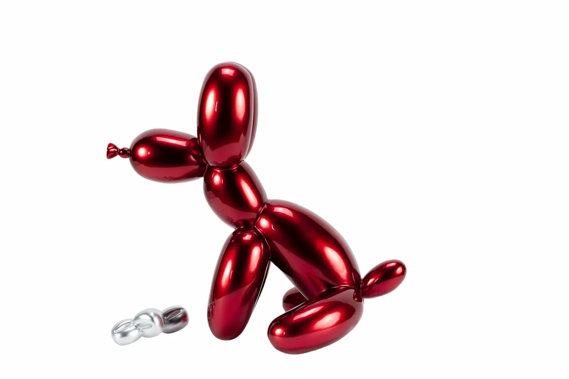 Kunststein Skulptur 'A Dog's Treasure' 30x28x18cm