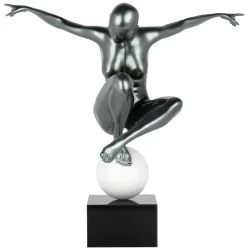 Kunststein Skulptur 'A Gymnast's Power' 48x45x36cm