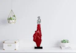 Kunststein Skulptur 'Allegorie der Passion' 24x88x24cm