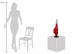 Kunststein Skulptur 'Allegorie der Passion' 24x88x24cm