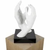 Kunststein Skulptur 'As we touched' 21x41x21cm