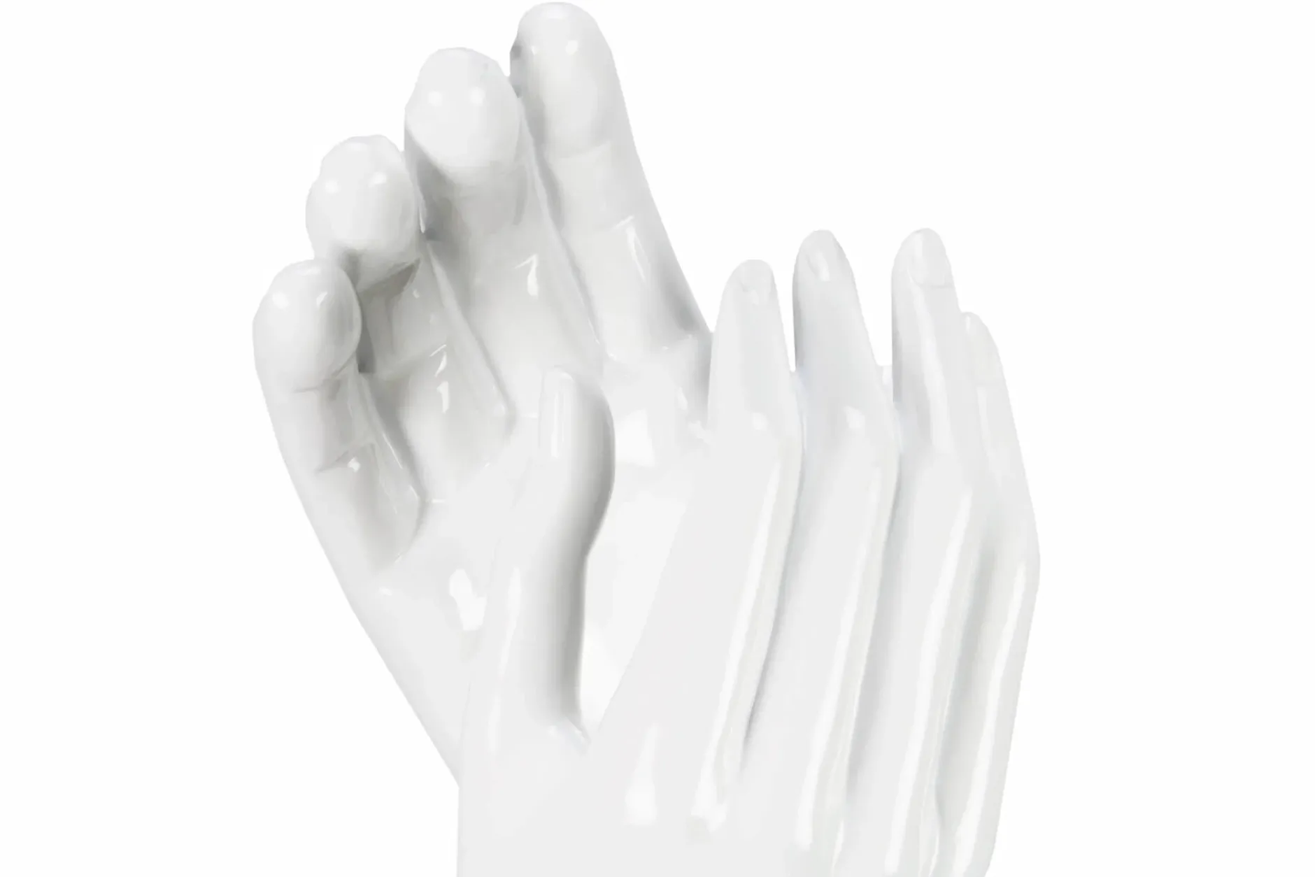 Kunststein Skulptur 'As we touched' 21x41x21cm