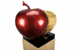 Kunststein Skulptur 'Evas Apfel' 51x54x40cm