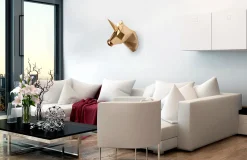 Kunststein Skulptur 'Fabelhaftes Wesen' 17x36x40cm