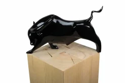 Kunststein Skulptur 'Fokussiert' 46x33x28cm
