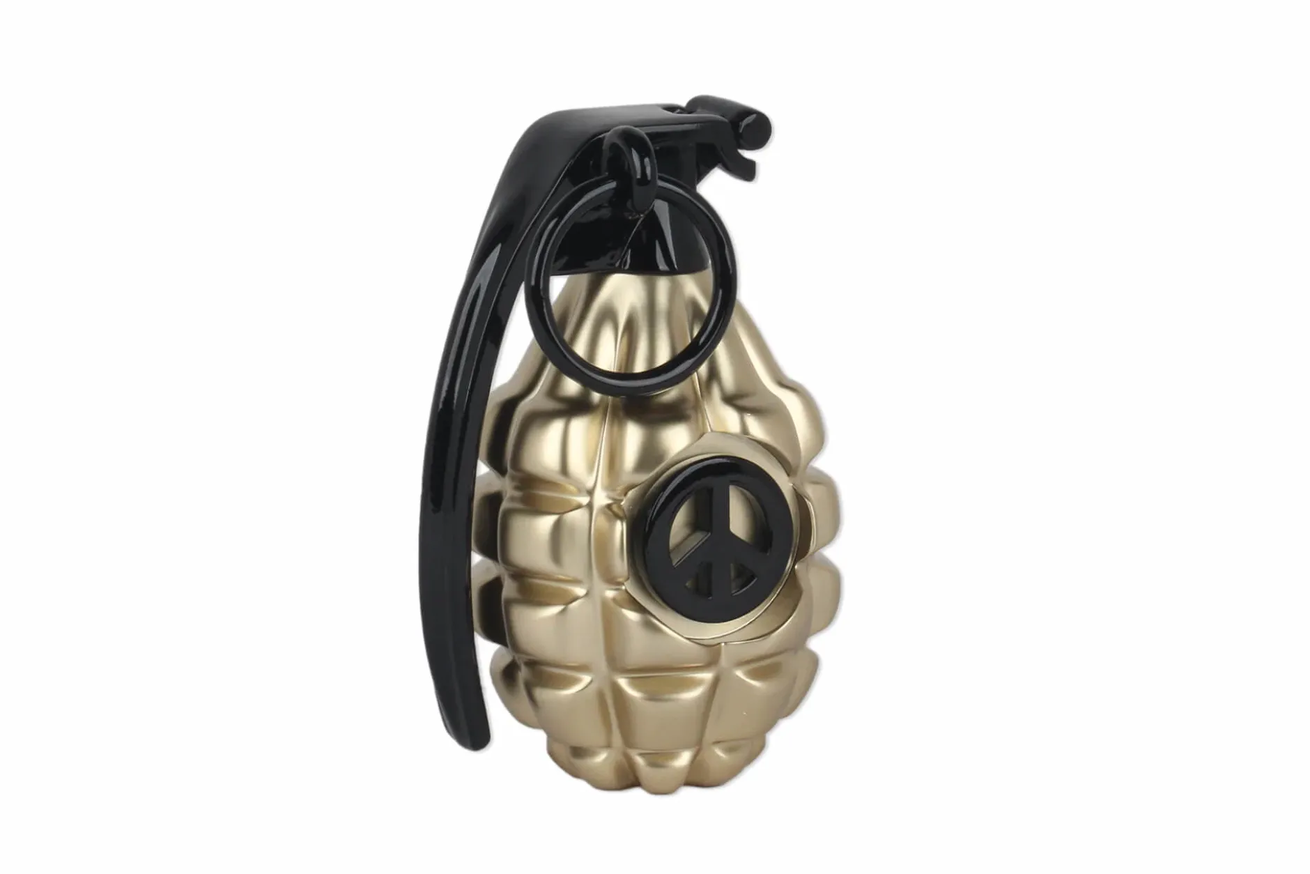 Kunststein Skulptur 'Gold Pineapple' 15x25x13cm