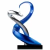 Kunststein Skulptur 'Harmonischer Zweiklang' 45x63x28cm