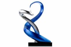 Kunststein Skulptur 'Harmonischer Zweiklang' 45x63x28cm