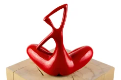 Kunststein Skulptur 'Im Schneidersitz' 25x28x13cm