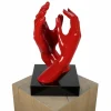 Kunststein Skulptur 'I'm there for you' 21x41x21cm