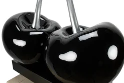 Kunststein Skulptur 'In Schwarz getaucht' 70x72x31cm