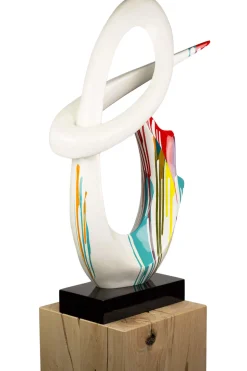 Kunststein Skulptur 'Interwoven' 50x79x20cm