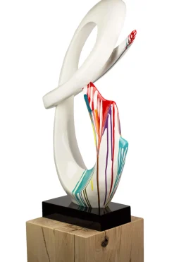 Kunststein Skulptur 'Interwoven' 50x79x20cm