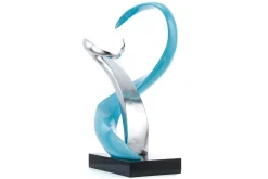 Kunststein Skulptur 'Kühle Anziehung' 45x63x28cm