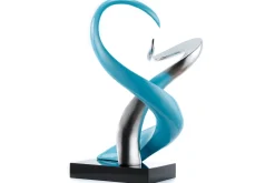 Kunststein Skulptur 'Kühle Anziehung' 45x63x28cm