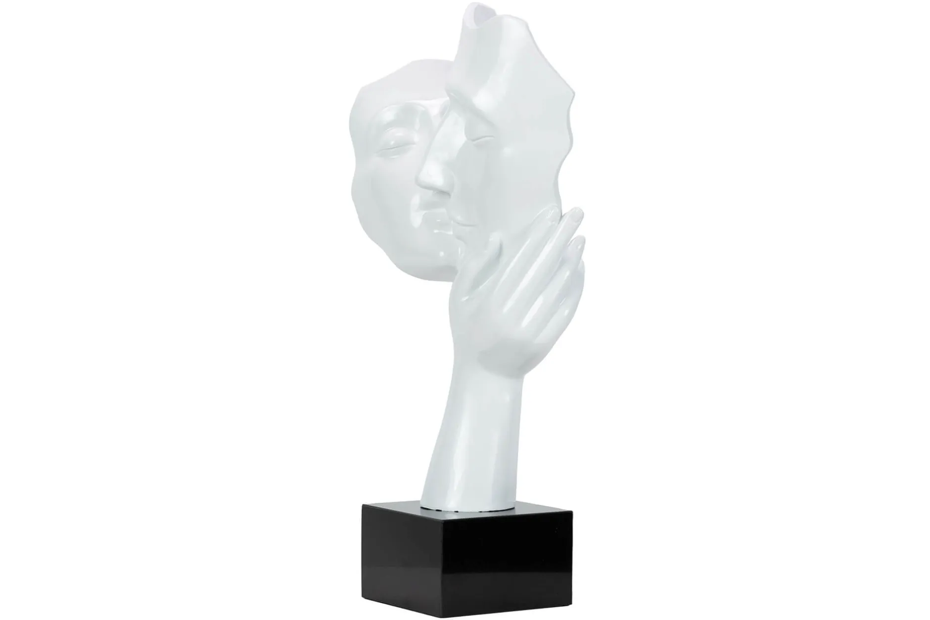 Kunststein Skulptur 'Kuss der Unschuld' 27x50x14cm