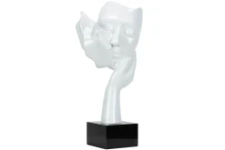 Kunststein Skulptur 'Kuss der Unschuld' 27x50x14cm