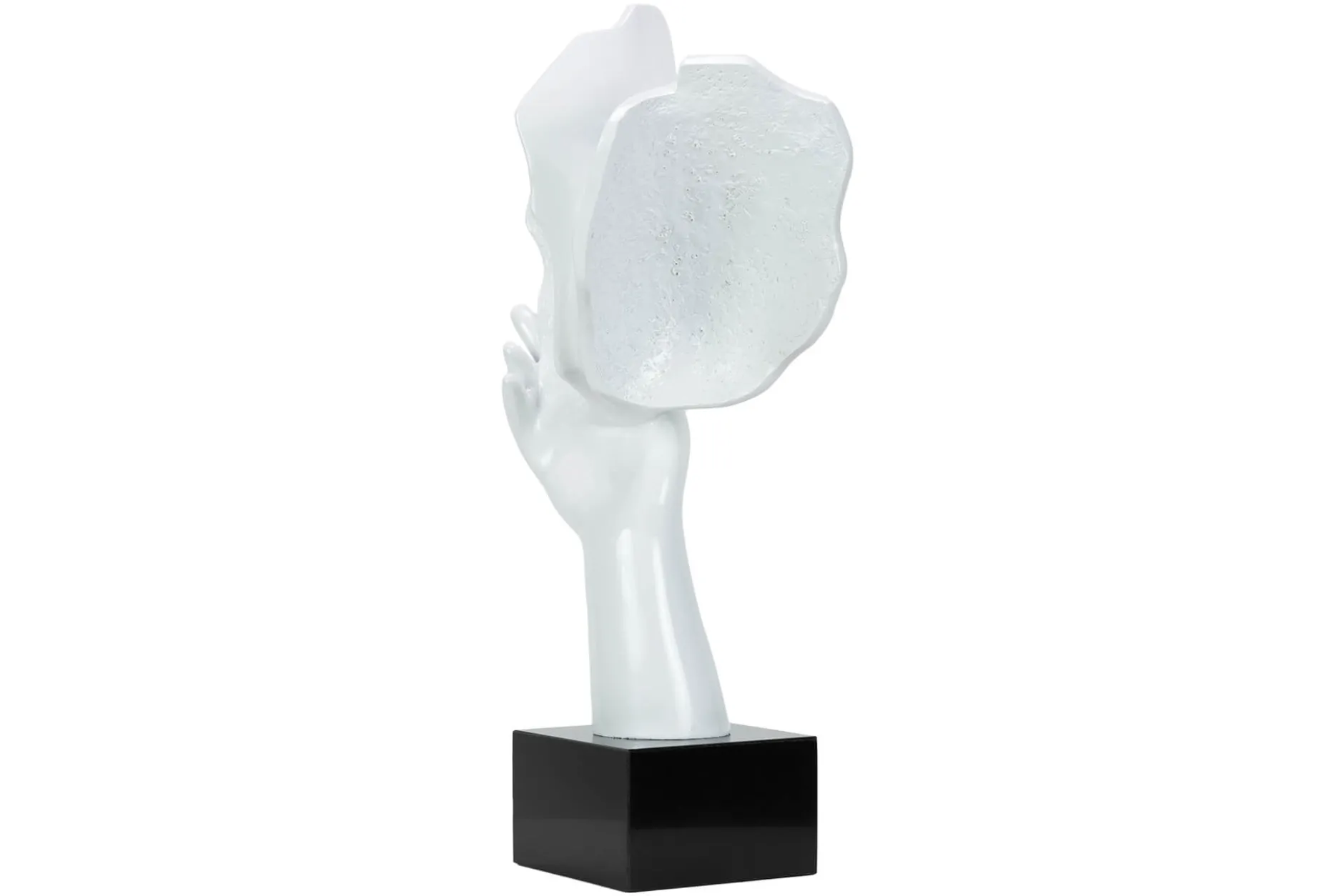 Kunststein Skulptur 'Kuss der Unschuld' 27x50x14cm