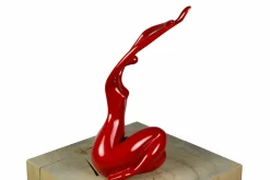 Kunststein Skulptur 'Liebreizende Lady' 14x33x11cm