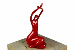 Kunststein Skulptur 'Liebreizende Lady' 14x33x11cm