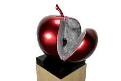 Kunststein Skulptur 'Lush Red' 51x54x40cm