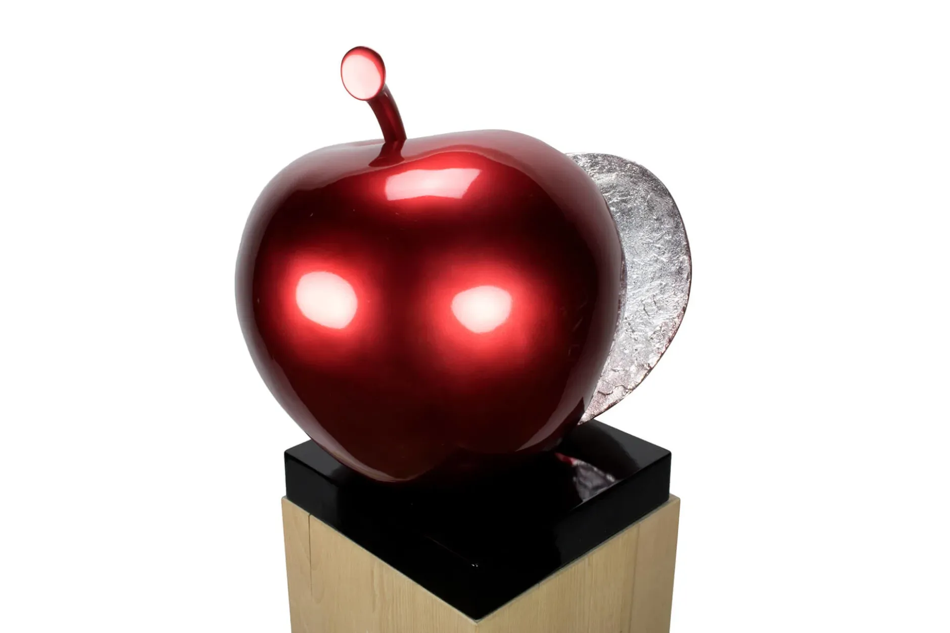 Kunststein Skulptur 'Lush Red' 51x54x40cm