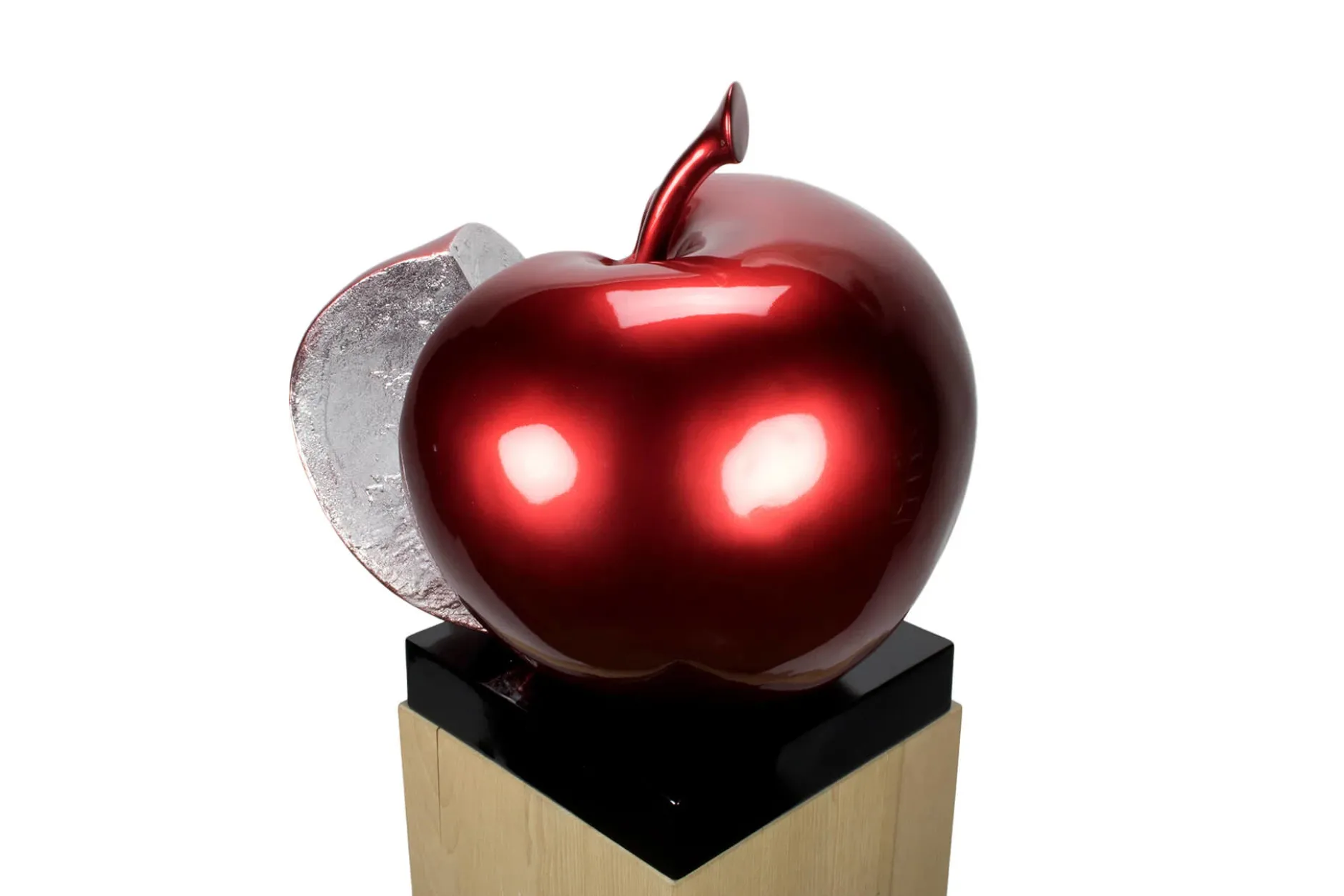 Kunststein Skulptur 'Lush Red' 51x54x40cm