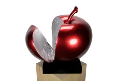 Kunststein Skulptur 'Lush Red' 51x54x40cm