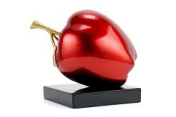 Kunststein Skulptur 'Magischer Apfel' 18x16x13cm