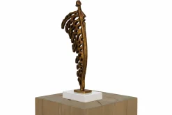 Kunststein Skulptur 'Militant Feather' 13x39x9cm